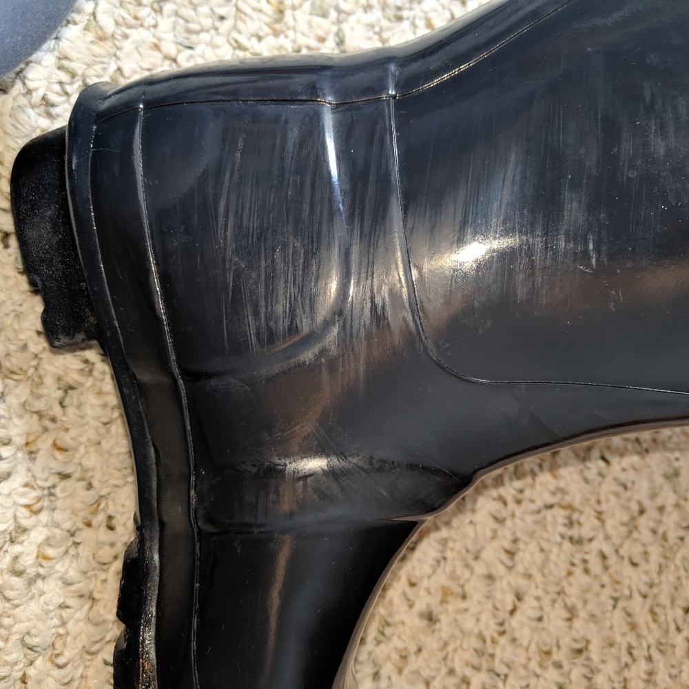 Navy blue Hunter boots - Picture 3 of 4